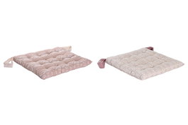 DKD Home Decor Cojin Scandi Rosa Blanco 40 x 40 cm Poliester Algodon (6 Unidades)