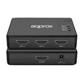 Approx HDMI Switch de 3 Puertos 4K con Control Remoto APPC29V4