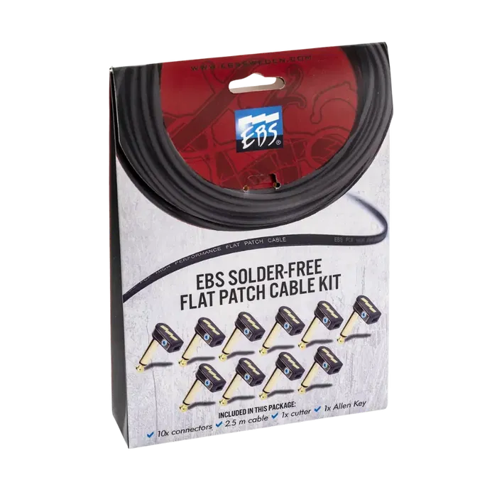 EBS Kit Pcf Cable & Conectores Sin Soldadura - 10 Unidades para Pedaleras con Transmisión de Sonido Óptima EBS Kit Pcf Cable & Conectores Sin Soldadura - 10 Unidades para Pedaleras con Transmisión de Sonido Óptima