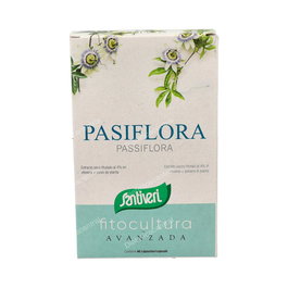 SANTIVERI Pasiflora Complemento Alimenticio 40 Cápsulas - Extracto Seco Titulado al 4% Vitexina - Favorece la Relajación y el Sueño - Apto para Veganos
