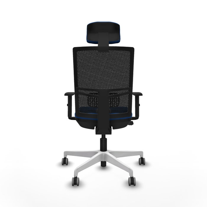 PIQUERAS Y CRESPO Silla de oficina Yunquera Azul/Negro con mecanismo Sincro/Traslack