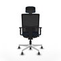 PIQUERAS Y CRESPO Silla de oficina Yunquera Azul/Negro con mecanismo Sincro/Traslack