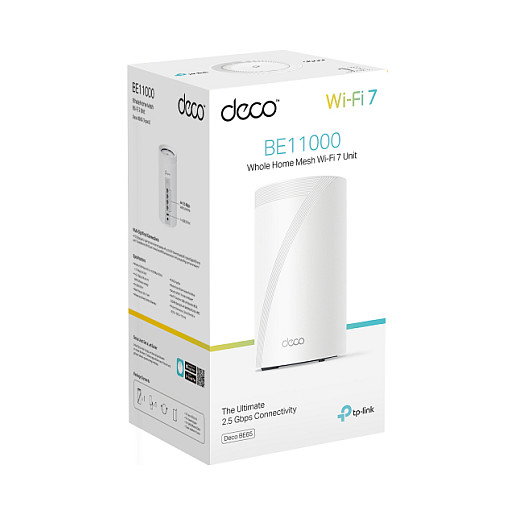 TP-Link Deco BE65 Sistema de Malla Wi-Fi 7 Tribanda 2.4/5/6 GHz (11 Gbps) Router Blanco