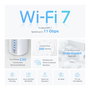 TP-Link Deco BE65 Sistema de Malla Wi-Fi 7 Tribanda 2.4/5/6 GHz (11 Gbps) Router Blanco