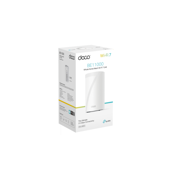 TP-Link Deco BE65 Sistema de Malla Tribanda Wi-Fi 7 (802.11be) Blanco 4 Antenas Internas 11000 Mbit/s