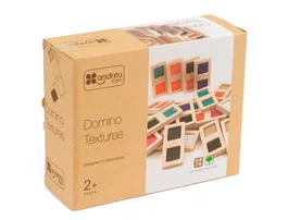 Andreutoys Dominó Sensorial Texturas Madera Didáctico 28 Piezas