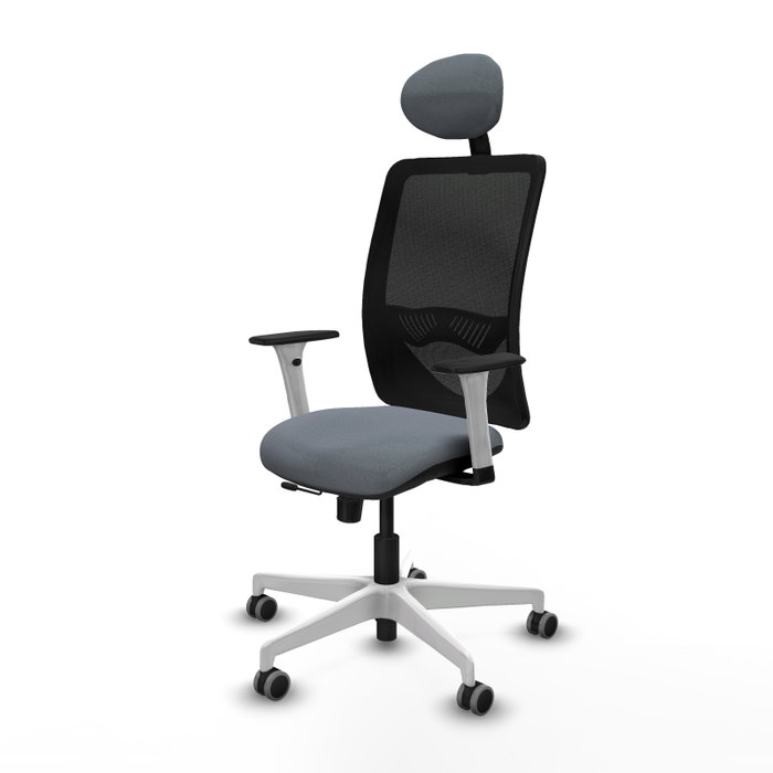 PIQUERAS Y CRESPO Silla de oficina Zulema con mecanismo Sincro/Traslack, Gris y Negro PIQUERAS Y CRESPO Silla de oficina Zulema con mecanismo Sincro/Traslack, Gris y Negro