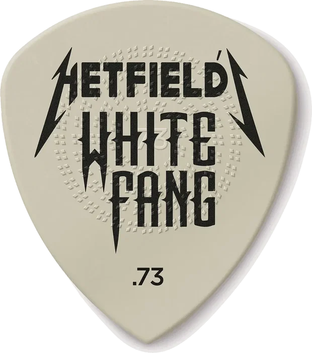 Dunlop Pack 6 púas Hetfield's White Fang Custom Flow - Variedad de grosores desde 0.73 mm a 1.4 mm, para guitarra, agarre optimizado Dunlop Pack 6 púas Hetfield's White Fang Custom Flow - Variedad de grosores desde 0.73 mm a 1.4 mm, para guitarra, agarre optimizado