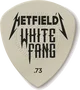 Dunlop Pack 6 púas Hetfield's White Fang Custom Flow - Variedad de grosores desde 0.73 mm a 1.4 mm, para guitarra, agarre optimizado