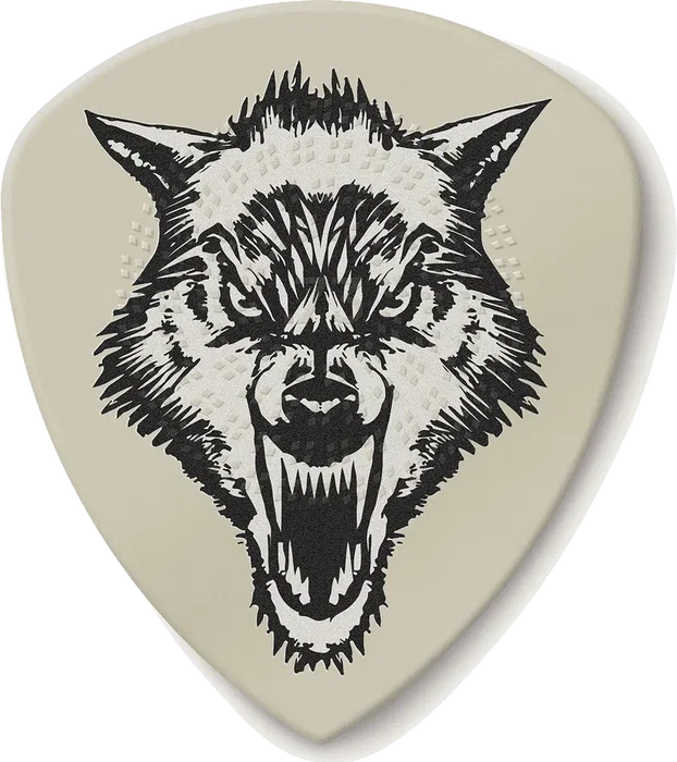 Dunlop Pack 6 púas Hetfield's White Fang Custom Flow - Variedad de grosores desde 0.73 mm a 1.4 mm, para guitarra, agarre optimizado Dunlop Pack 6 púas Hetfield's White Fang Custom Flow - Variedad de grosores desde 0.73 mm a 1.4 mm, para guitarra, agarre optimizado