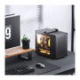 Jonsbo C6 MAX Caja de PC Mini Micro-ATX con Vidrio Templado, Negro