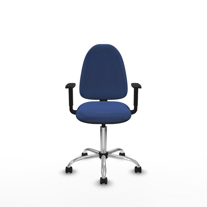 PIQUERAS Y CRESPO Silla de oficina Aýna Azul marino con mecanismo de doble maneta
