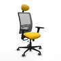 PIQUERAS Y CRESPO Silla de oficina Zulema Sincro/Traslack Amarillo/Gris