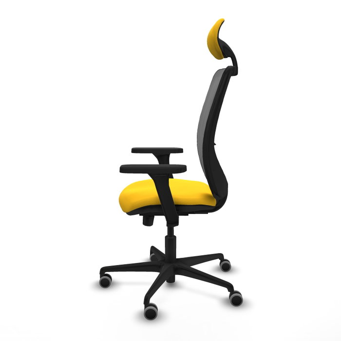 PIQUERAS Y CRESPO Silla de oficina Zulema Sincro/Traslack Amarillo/Gris PIQUERAS Y CRESPO Silla de oficina Zulema Sincro/Traslack Amarillo/Gris