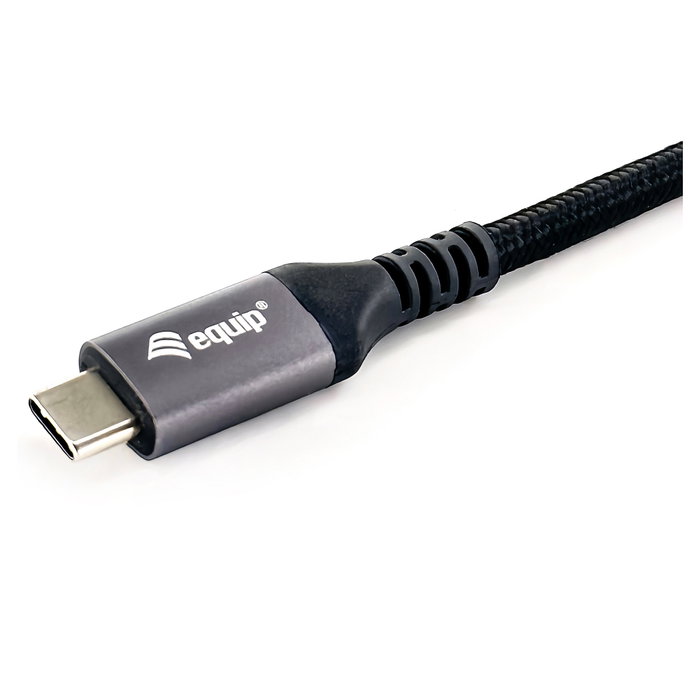 EQUIP 128380 Cable USB-C a USB-C 40 Gbps, USB4 Gen 3x2, PD 240W, 0.5m, Negro, para Carga Rápida y Transferencia de Datos 4K/8K HDR EQUIP 128380 Cable USB-C a USB-C 40 Gbps, USB4 Gen 3x2, PD 240W, 0.5m, Negro, para Carga Rápida y Transferencia de Datos 4K/8K HDR