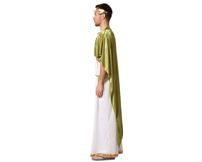 Disfraz Romano para Hombre Adulto Talla XL - Traje de Gladiador o Dios Blanco Disfraz Romano para Hombre Adulto Talla XL - Traje de Gladiador o Dios Blanco