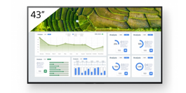 Sony FW-43BZ30L - Pantalla de Señalización Digital LCD 4K Ultra HD de 43", Android, Wifi, 440 cd/m², 24/7 Funcionamiento Continuo