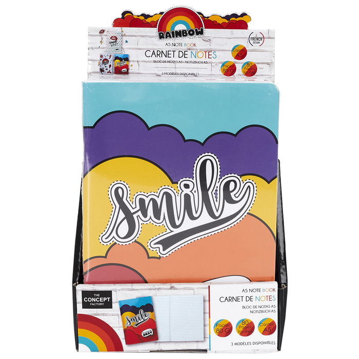 The Concept Factory Libreta Dina5 Rainbow 14,8x21 cm Papel 80gr 80 Páginas