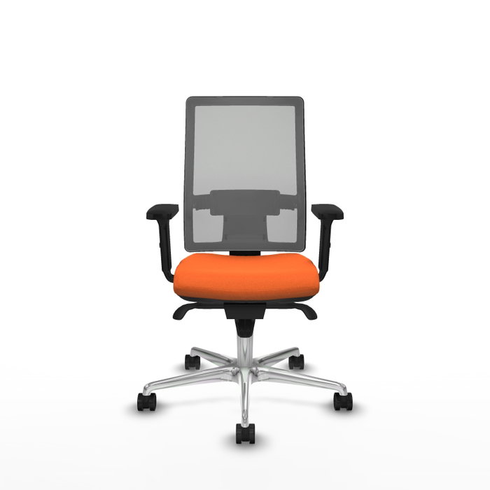 PIQUERAS Y CRESPO Silla de oficina Horna Naranja y Gris