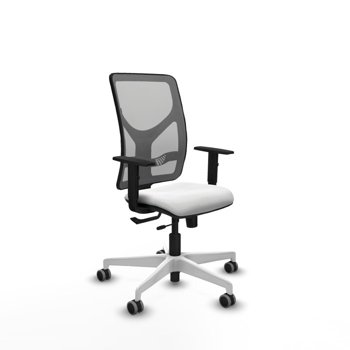 PIQUERAS Y CRESPO Silla de oficina Motilla con mecanismo Sincro/Traslack, Blanco y Gris PIQUERAS Y CRESPO Silla de oficina Motilla con mecanismo Sincro/Traslack, Blanco y Gris
