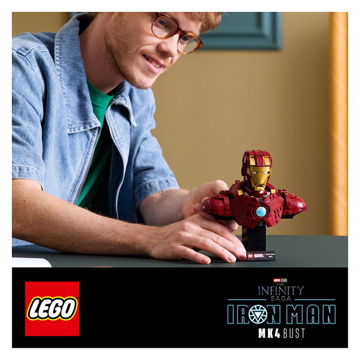 LEGO Marvel 76327 Busto de Iron Man MK4 LEGO Marvel 76327 Busto de Iron Man MK4