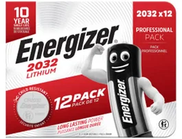 Energizer Pila de Litio Botón 2032 Blíster de 12 Unidades - Energía Duradera y Fiable para Dispositivos Especiales
