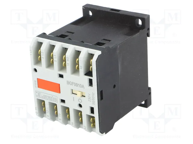 LOVATO ELECTRIC Contactor BG 3-polar 9A 230VAC