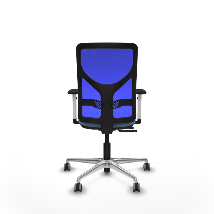 PIQUERAS Y CRESPO Silla de oficina Motilla con mecanismo Sincro/Traslack, Azul cielo y Azul