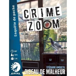 Asmodee Crime Zoom: Bird of Misfortune Juego de Investigación ABY9782491629014 Edades 14+