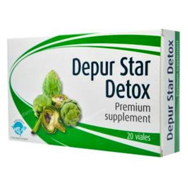 ESPADIET Depur Star Detox 20Viales - Detoxificante Hepático, Dietas Depurativas y Control de Peso