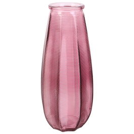 Home Deco Factory Jarrón Cristal Lounge Colores Surtidos Transparente Verde Rosa Gris Azul Ámbar Vidrio d.11,7 cm h.27,8 cm