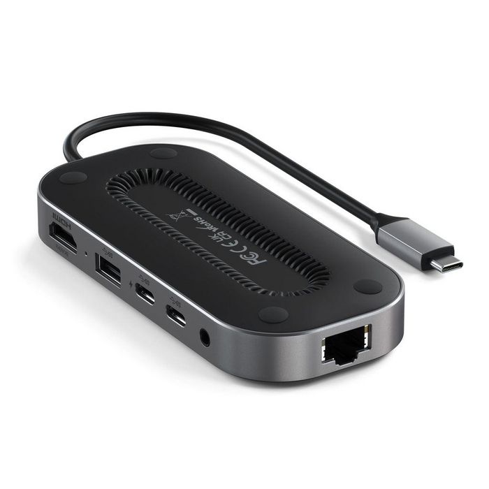 Satechi USB4 Multiport Adapter con Ethernet 2.5G y HDMI 8K, Black/Grey