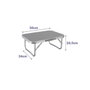 Marbueno Mesa Plegable Gris para Camping y Playa