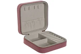 DKD Home Decor Joyero Urban Magenta Crema 14 x 5 x 13 cm (4 Unidades)