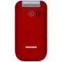 Teléfono Móvil Telefunken S450 para Personas Mayores/ Rojo