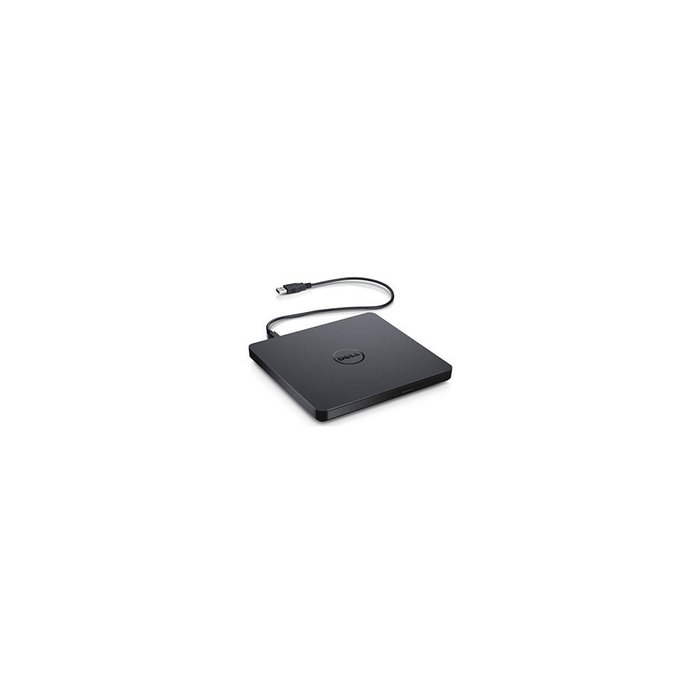 Dell DW316 - Lector/Grabador Externo USB DVD/CD - Unidad Óptica Externa Delgada, Plug and Play, sin Alimentación Externa, Compatible con Windows, Negro