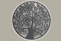 DKD Home Decor Lámpara de Pared LED Metal Blanco Árbol 25 Leds 2 x 99 x 99 cm