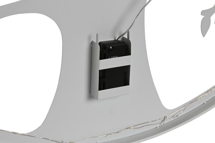 DKD Home Decor Lámpara de Pared LED Metal Blanco Árbol 25 Leds 2 x 99 x 99 cm