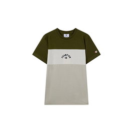 Camiseta de Manga Corta Infantil Champion Icons Plus Oliva