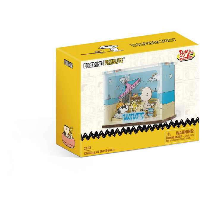 Peanuts Puremind Kit de Construcción Mini Scene Chilling at the Beach