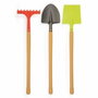 Ecoiffier Red de 3 herramientas de jardín grandes - 70 cm