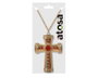 Collar con Cruz Dorada y Pedrería Roja Surtido de 2 Posibilidades