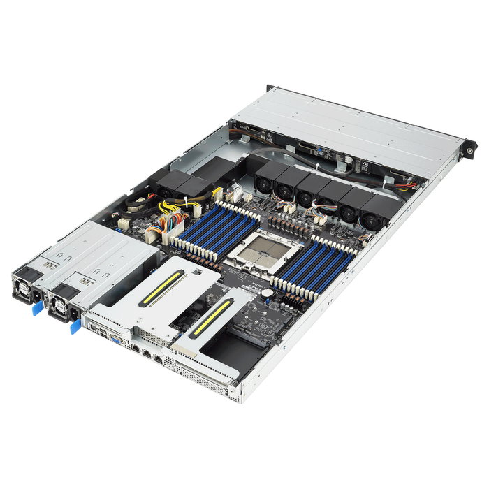 ASUS RS501A-E12-RS4/1G/1600W/OCP Barebone Server 1U Rack, Socket SP5 (LGA 6096) para AMD EPYC 9004, 6 Bahías, 90SF03Y1-M000N0
