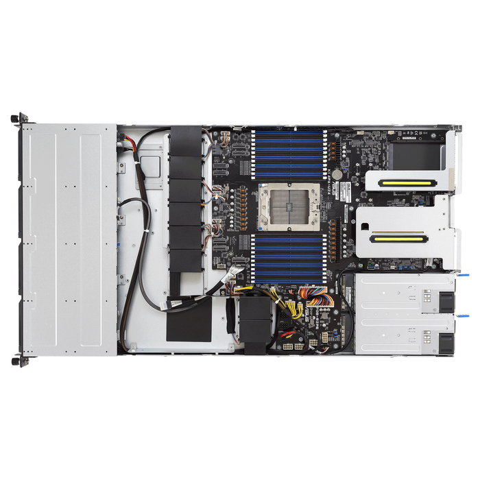ASUS RS501A-E12-RS4/1G/1600W/OCP Barebone Server 1U Rack, Socket SP5 (LGA 6096) para AMD EPYC 9004, 6 Bahías, 90SF03Y1-M000N0