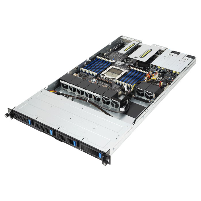 ASUS RS501A-E12-RS4/1G/1600W/OCP Barebone Server 1U Rack, Socket SP5 (LGA 6096) para AMD EPYC 9004, 6 Bahías, 90SF03Y1-M000N0