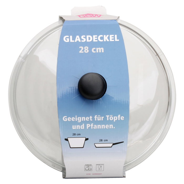 GSW Tapa de Vidrio para Ollas, Diámetro 28 cm, Pack de 6 Unidades