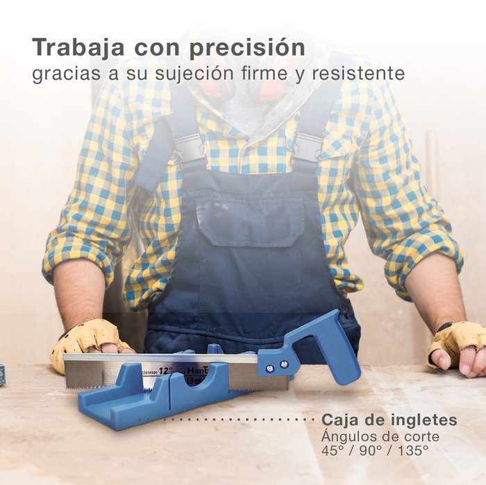 Hantums Sierra de costilla con caja de ingletes