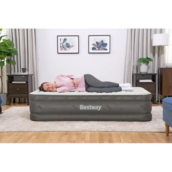 Bestway Colchón Hinchable Individual, 191 x 97 x的黄46 cm, con Bomba Eléctrica Incorporada BES1709657150652