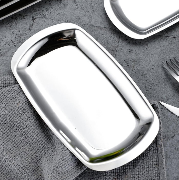 My Bar Bandeja para Servir de Acero Inoxidable de 19 cm (24 Unidades)