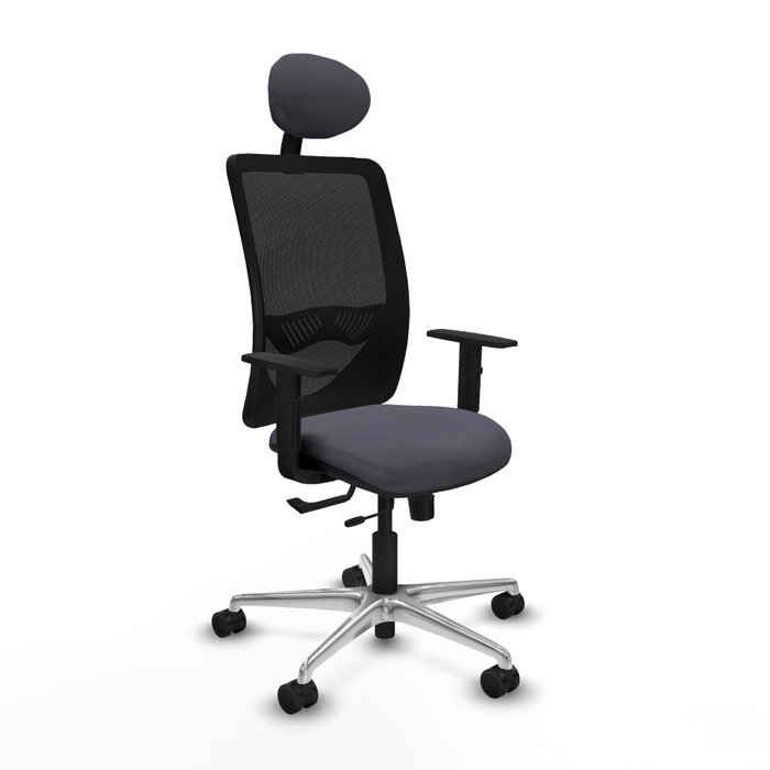 PIQUERAS Y CRESPO Silla de oficina Zulema con mecanismo Sincro/Traslack, Gris oscuro y Negro PIQUERAS Y CRESPO Silla de oficina Zulema con mecanismo Sincro/Traslack, Gris oscuro y Negro